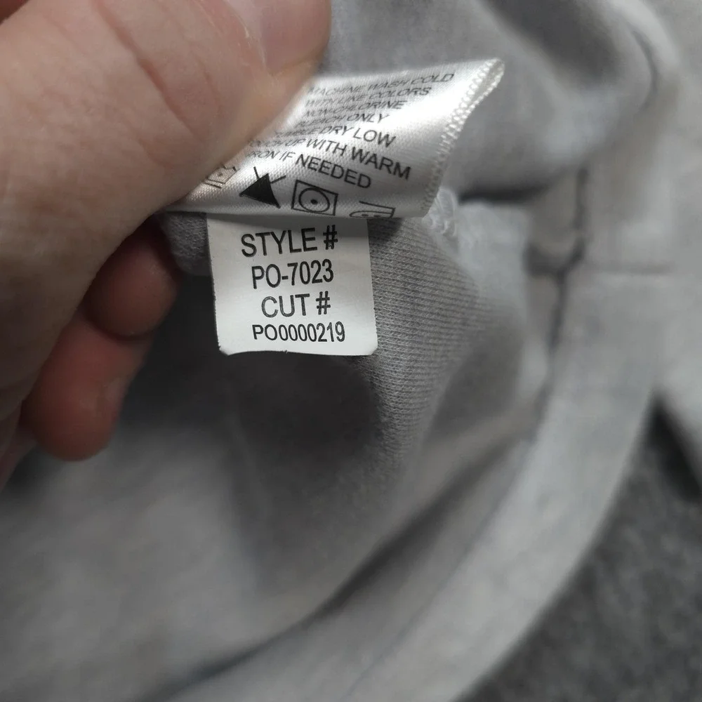 Mizzen Main Sweater Mens‎ Large Gray 1/4 Zip Mock Neck Hillman Pullover Preppy